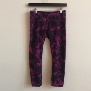 Lululemon Wunder Under Crop- purple the dye - 6